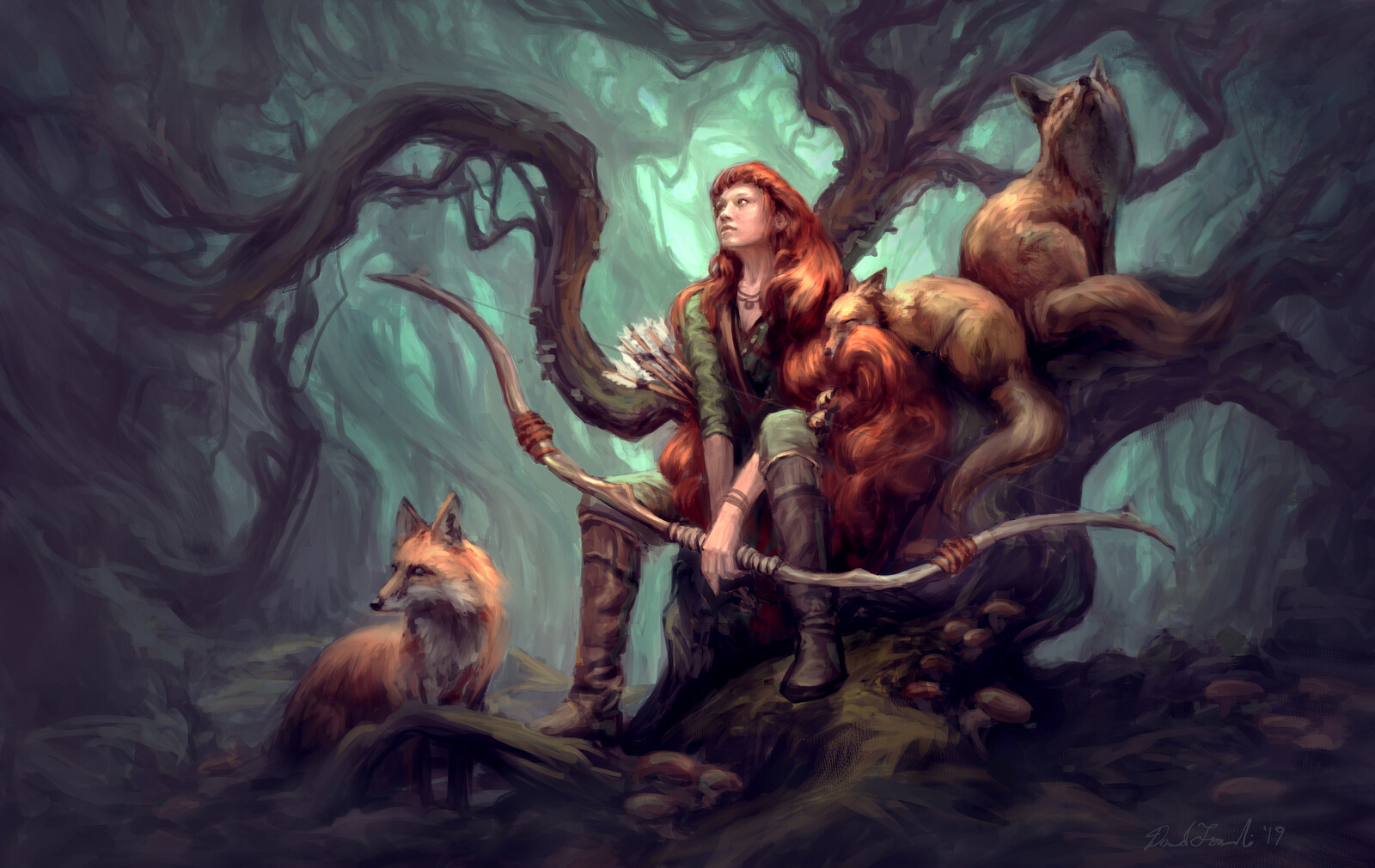 Red with Foxes
