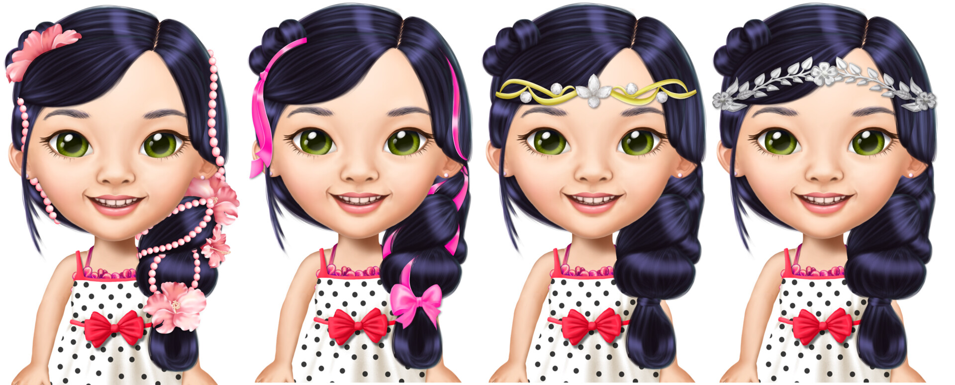 Princess emelia hair accessories childrens