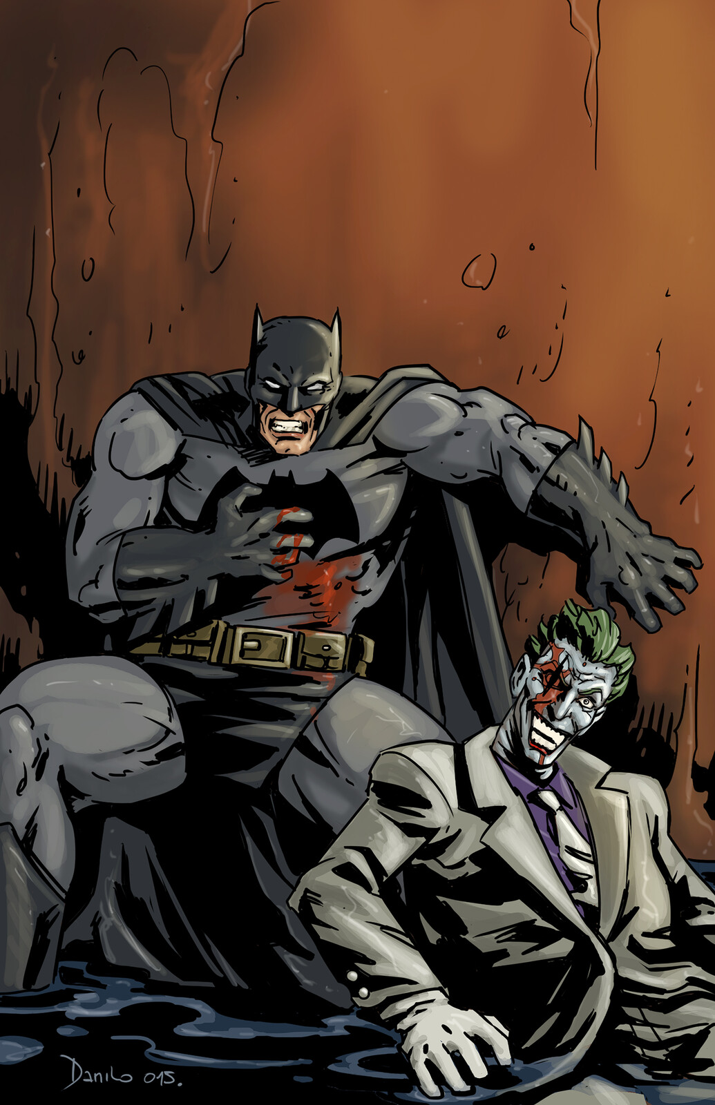 Batman Dark Knight, homage to Frank Miller.