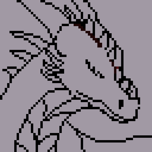 Burak Unutmaz Red Fire Dragon Pixel Art