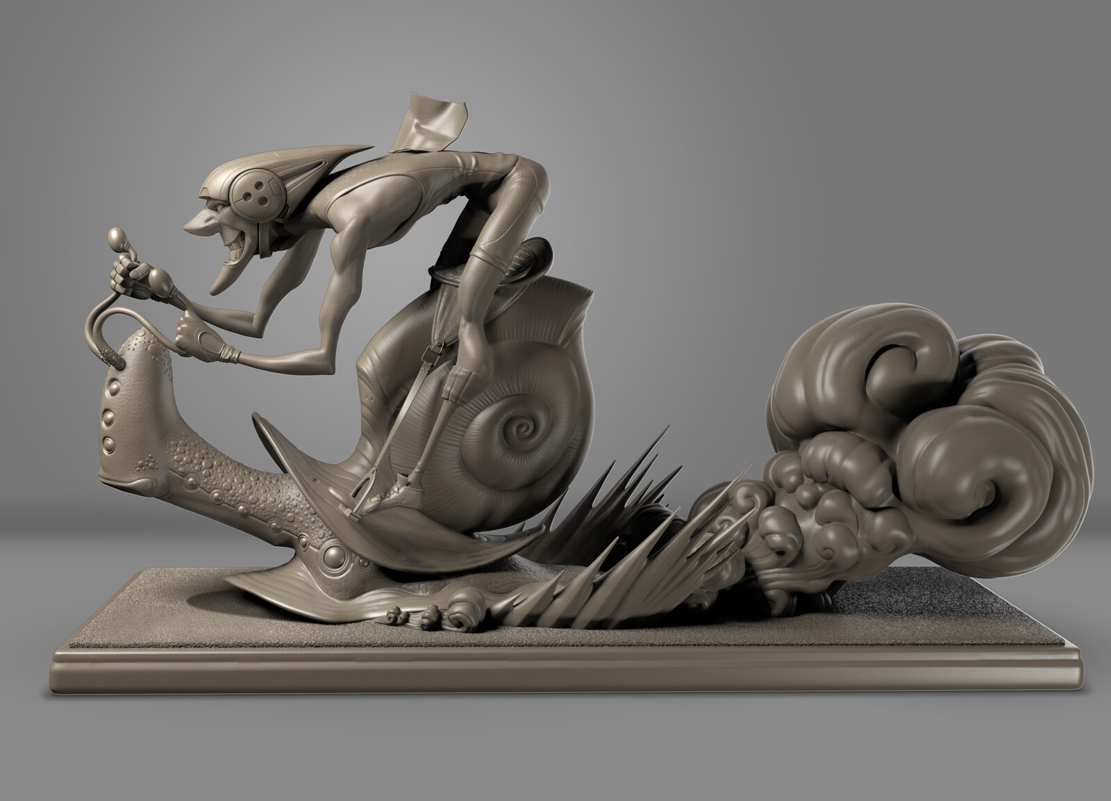 Snail Racer Clay