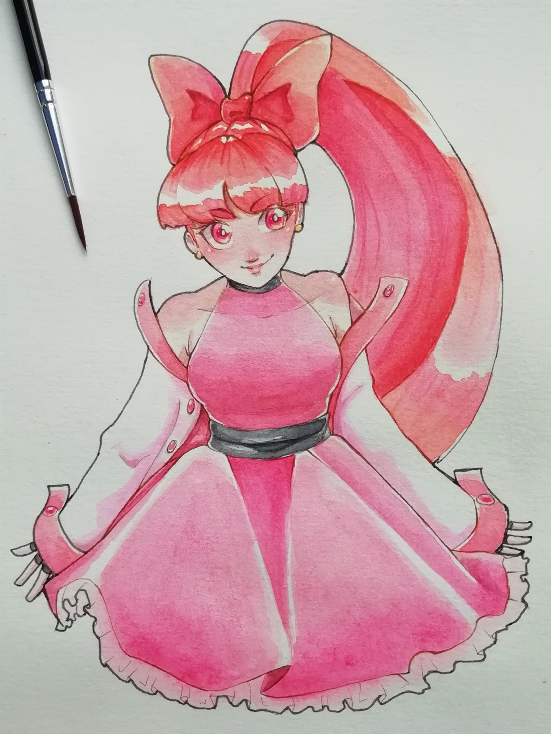 Artstation Powerpuff Girls Blossom Fanart Claudia Alcantara Lopez