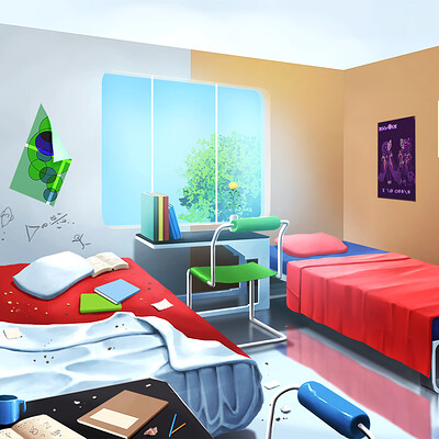 Artstation Dorm Room Ferry Susanto I make new themes daily, and my themes fit 1920 x 1080 resolution. artstation dorm room ferry susanto