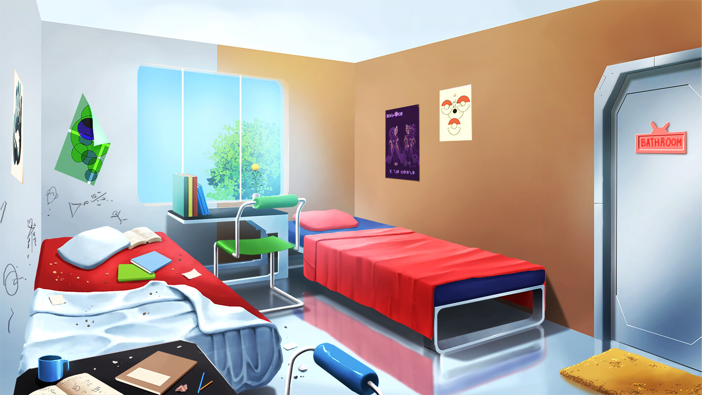 Ferry Susanto Dorm Room Ghibli style | chill music |makoto shinkai style | anime background | blender. ferry susanto