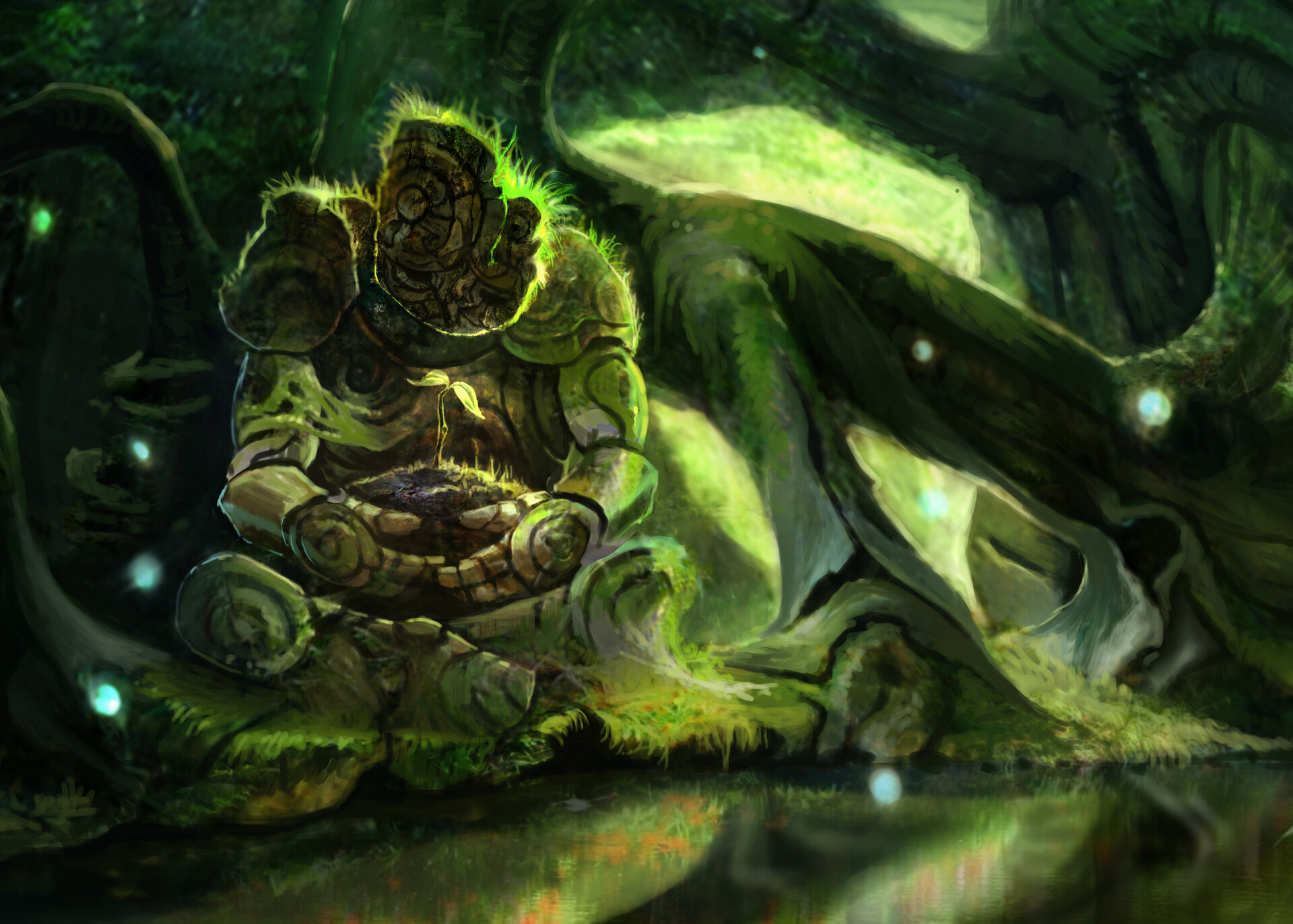 photo Mythical Forest Drawing artstation forest creatures attila