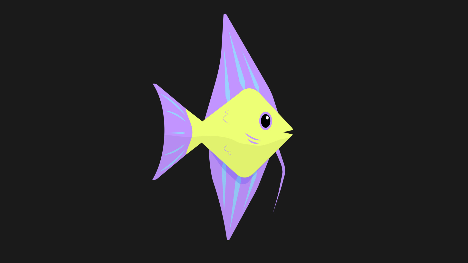 Noelle Badzik Angel Fish Illustrator After Effects Animation