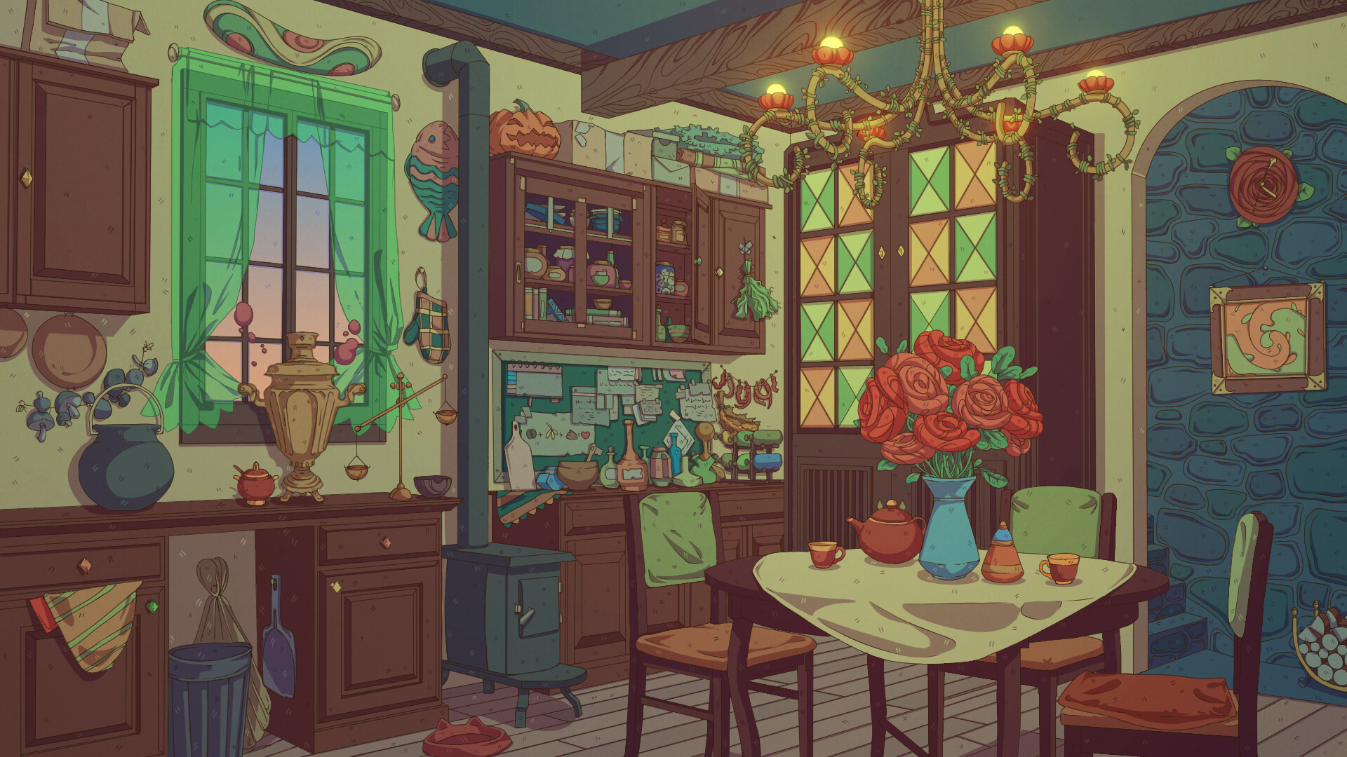 Bewitched Kitchen By Onihime San Imaginaryinteriors