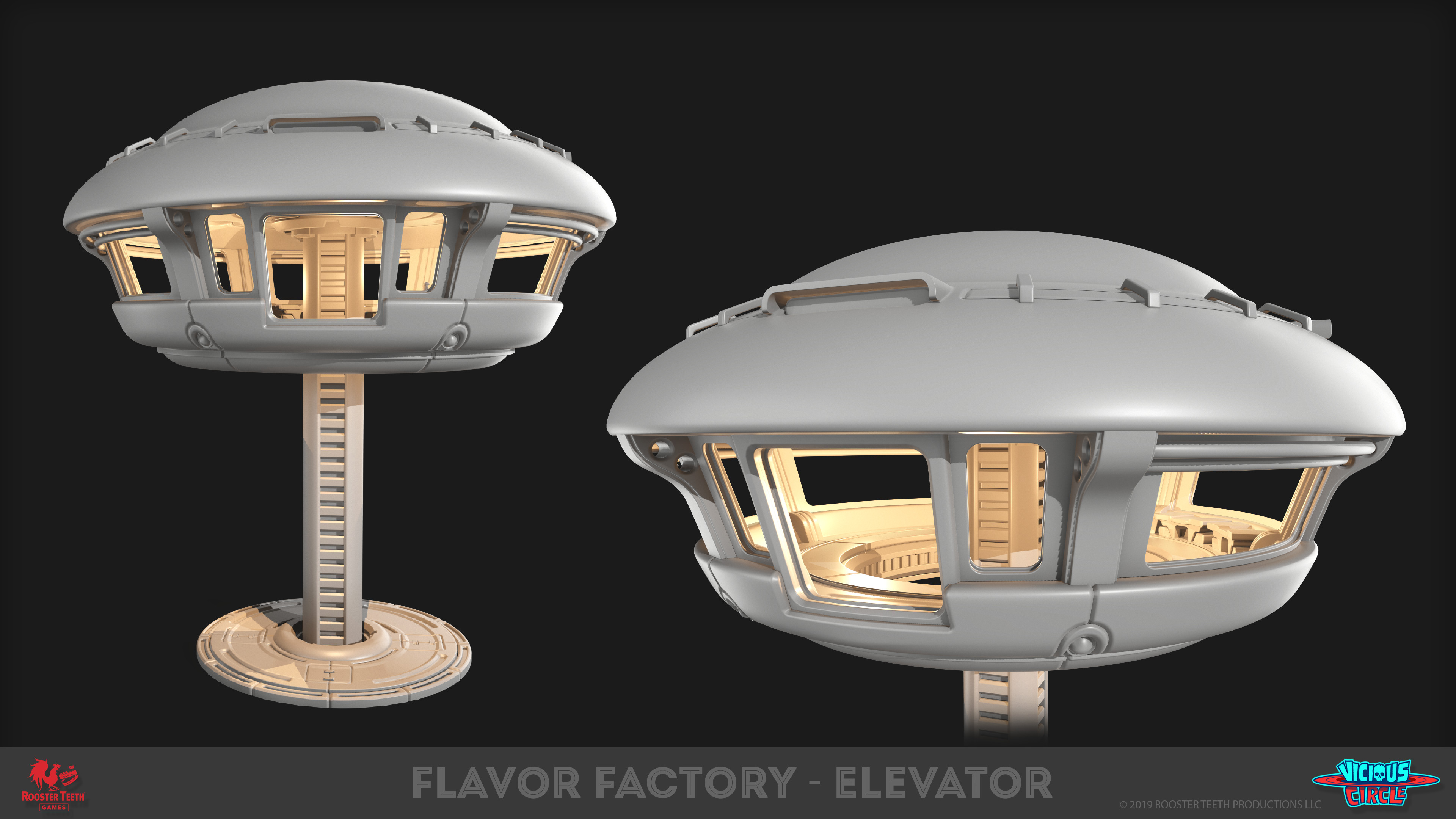 Elevator - Highpoly model - Marmoset Render -