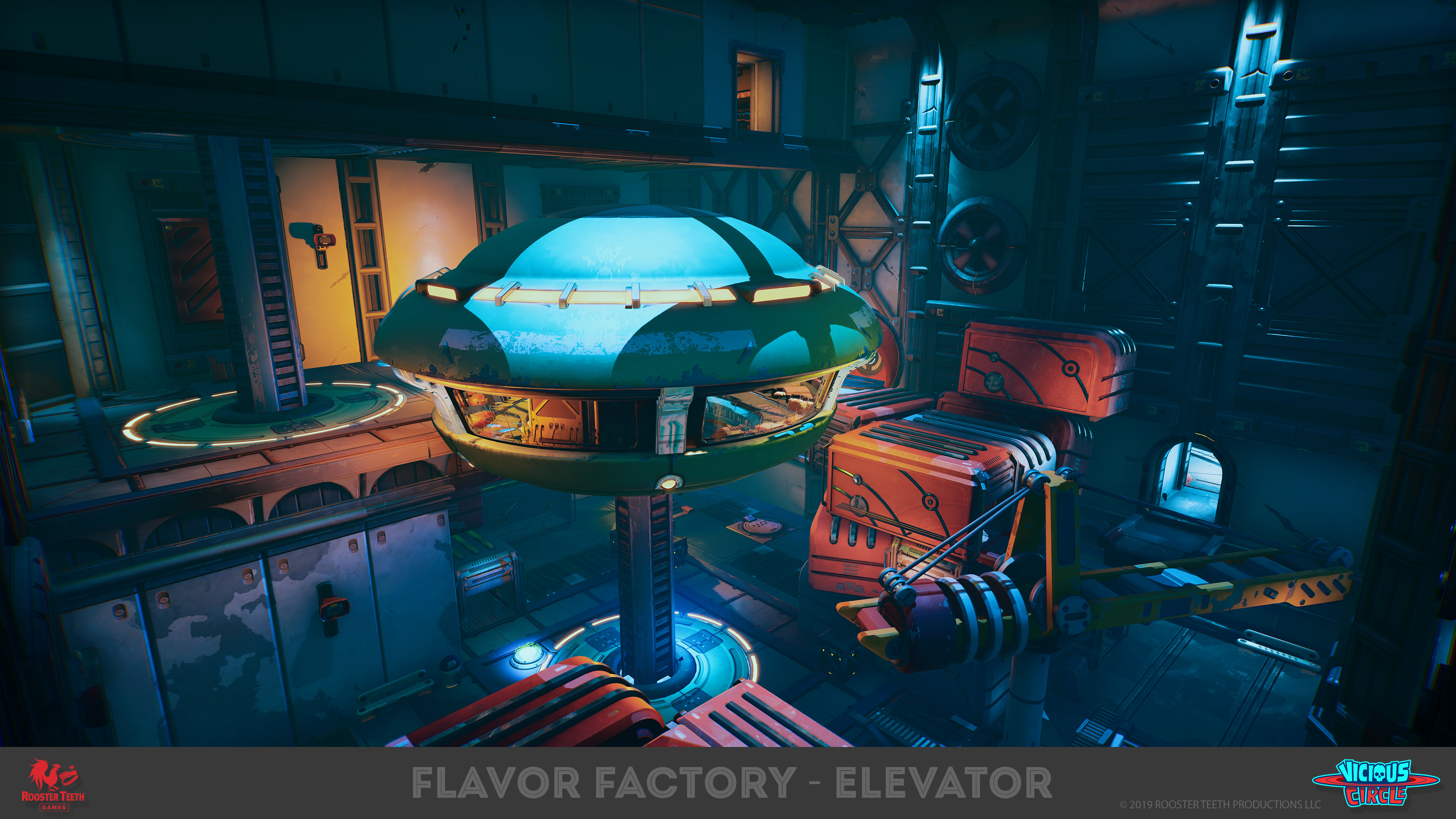 Elevator - In game Render