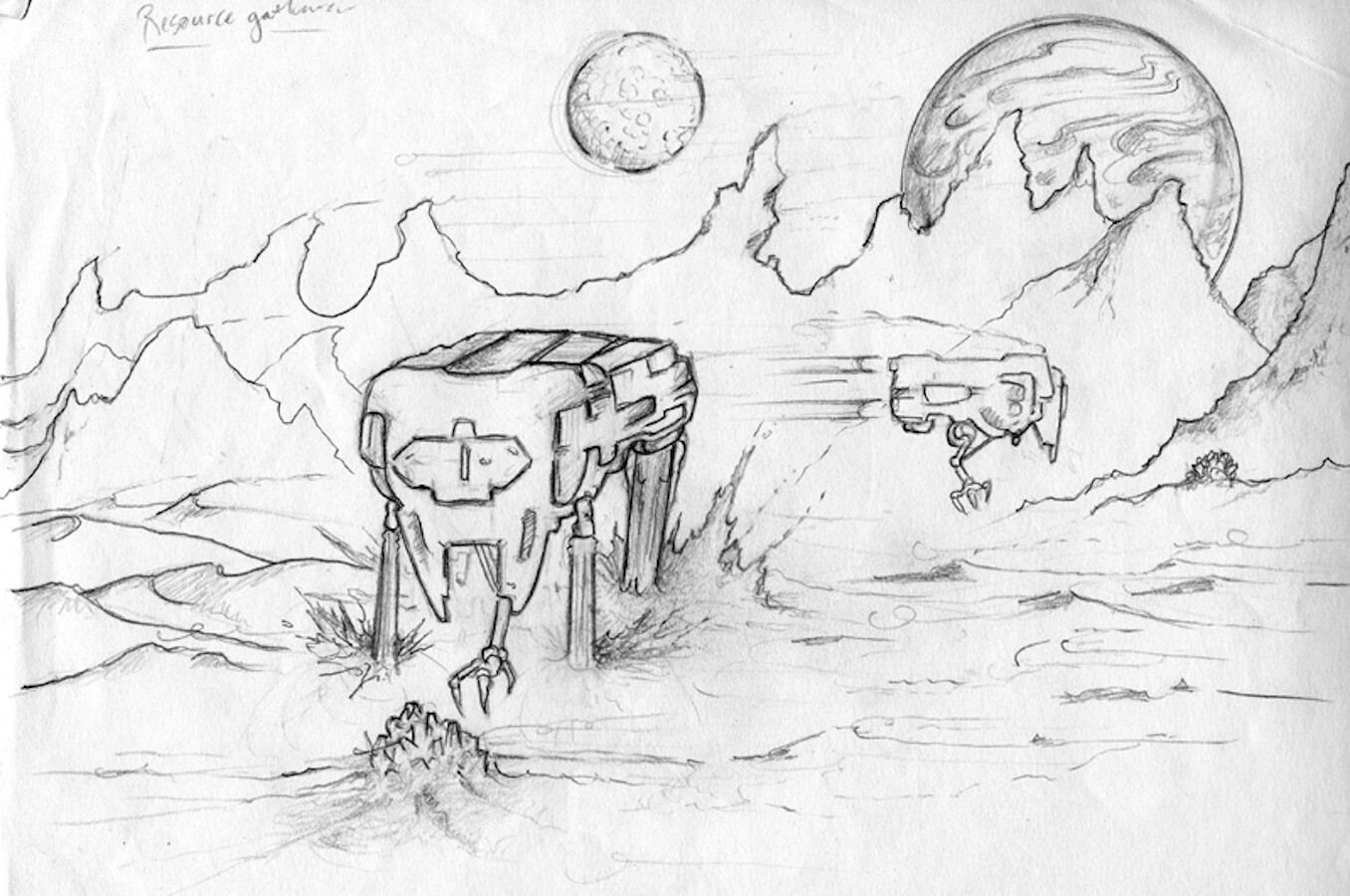 Artstation Alien Spacecraft Gathering Resources On A Distant Planet Surface Brian Eckes Artstation Alien Spacecraft Gathering Resources On A Distant Planet Surface Brian Eckes