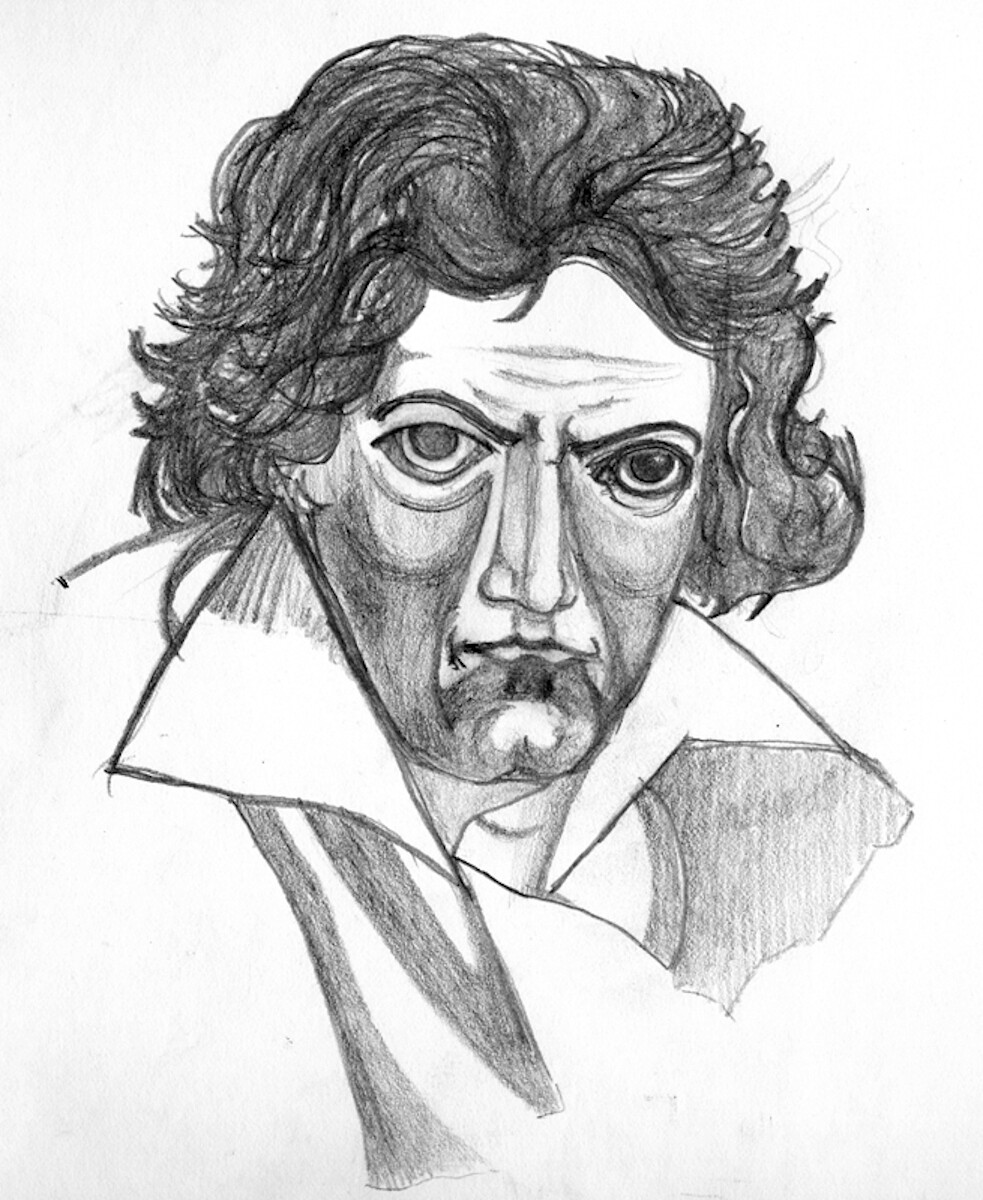 Artstation Pencil Sketch Of Composer Mozart Brian Eckes