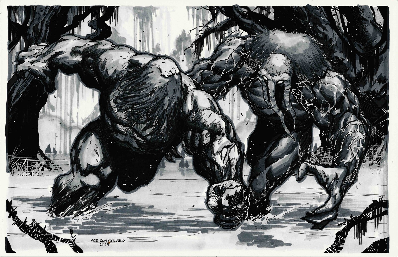 Swamp fight!