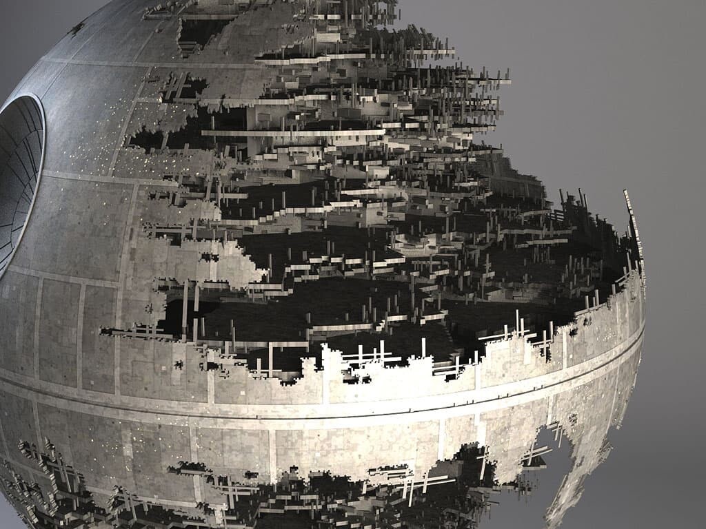 Artstation Star Wars Death Star Destroyed 3d Models Renderhub