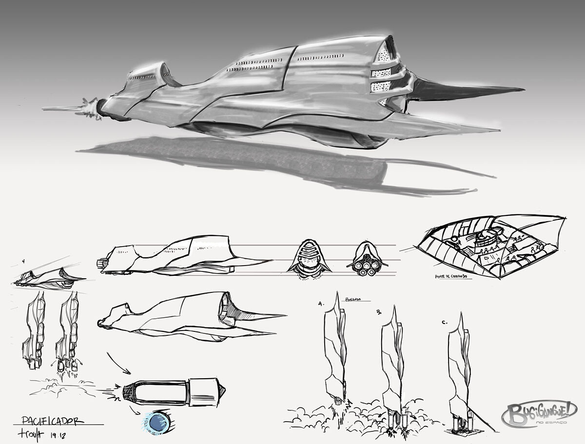 Gadgetgang in Space Concept Art