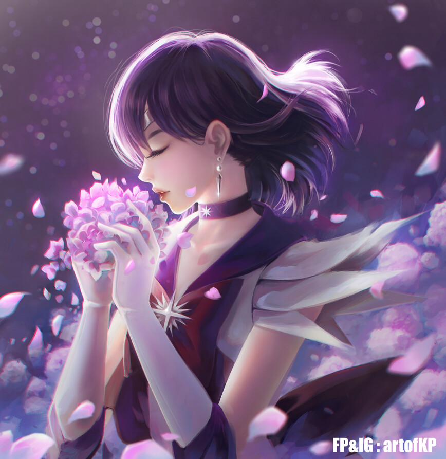Artstation Fanart Sailor Saturn Krit Parnsanay All images are sourced (look at the top. fanart sailor saturn krit parnsanay