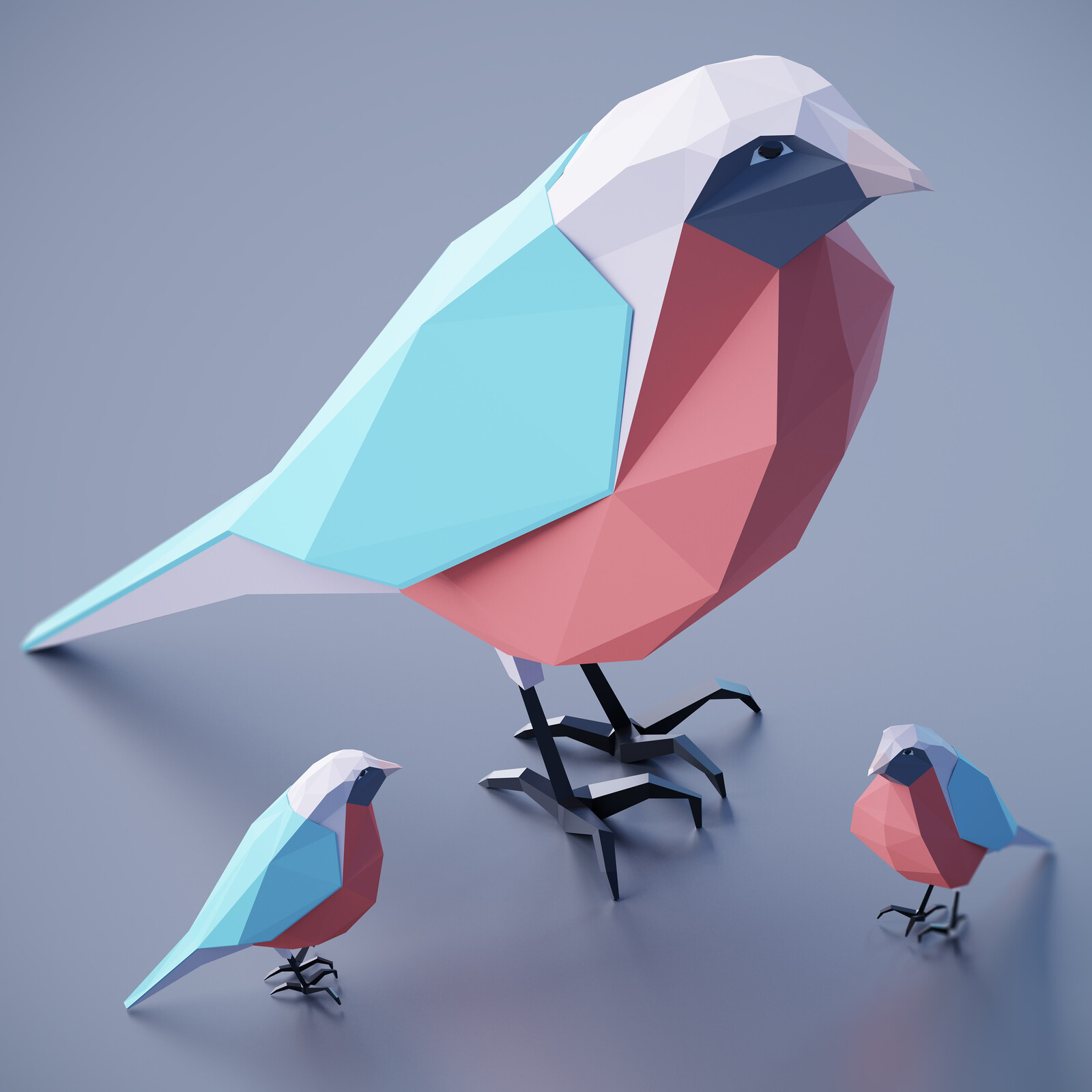 Ângelo Fernandes Bird Low Poly 3D
