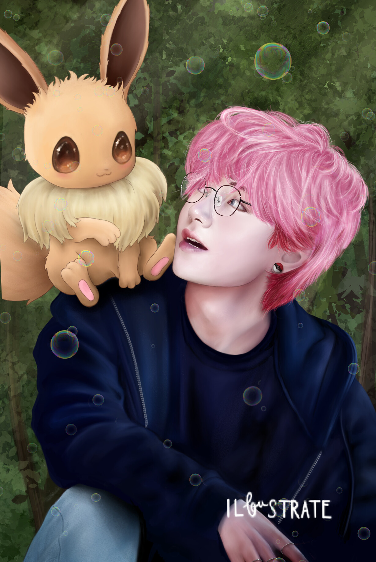 BTS como Pokemóns, Fanart