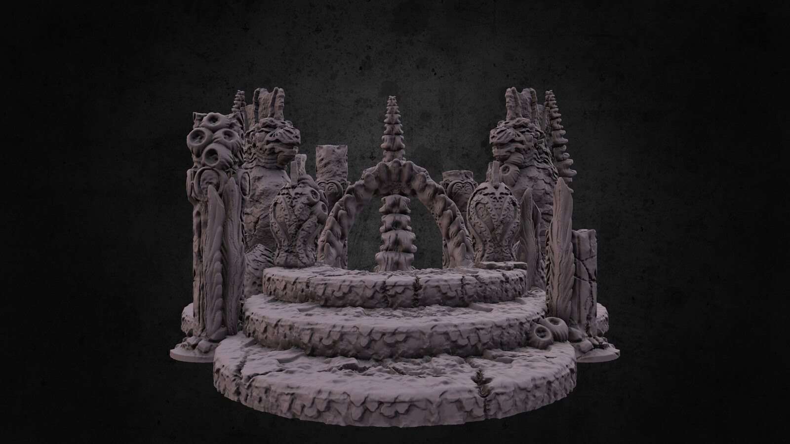 Atlantean Ruins Tabletop Terrain - "Depths of the Savage Atol" KS