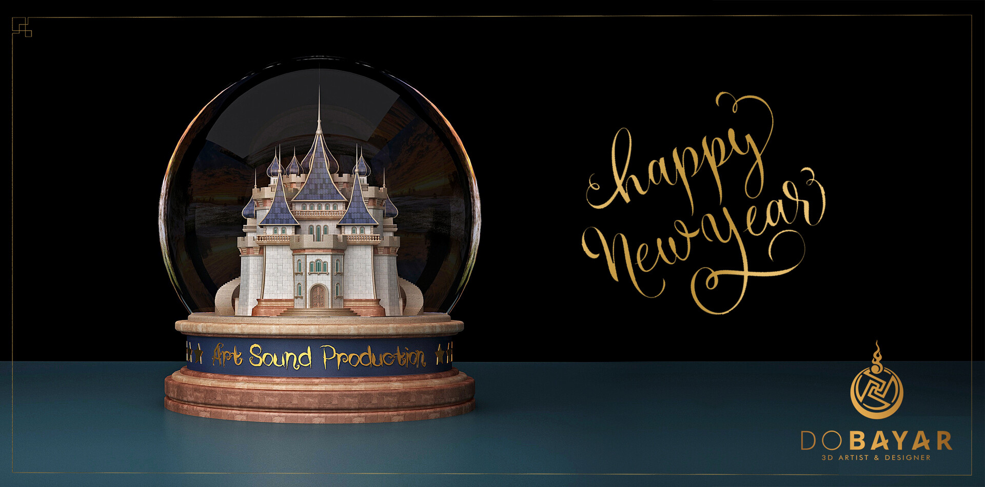 Artstation Happy New Year 3d Model Dobayar