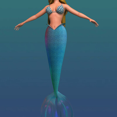 Spuke 3d mermaid beauty render