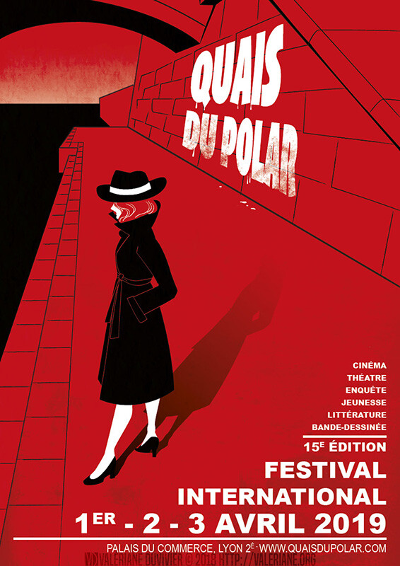 Design exercise for the festival Quais du polar, a noir literature festival in lyon, France.