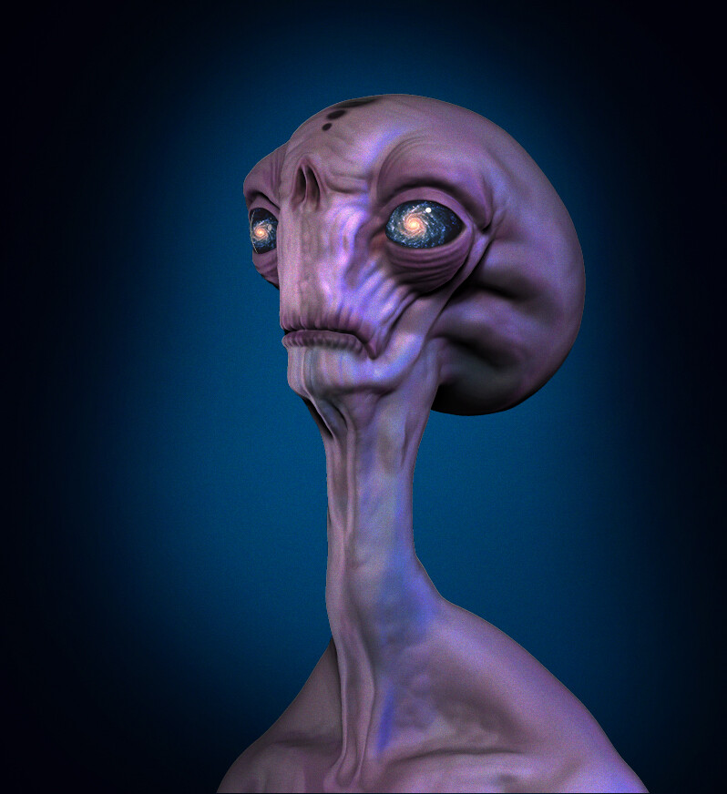 Artstation Space Eyes Alien Luccas Freitas