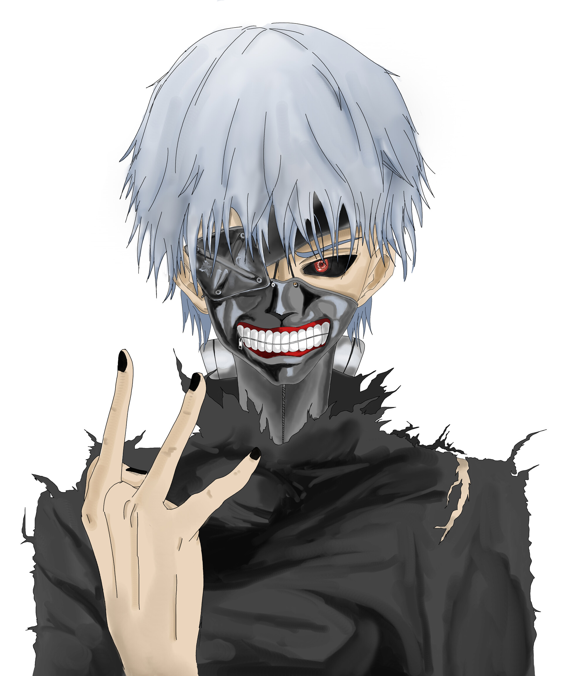 Artstation Ken Kaneki From Tokyo Ghoul Artstation Ken Kaneki From Tokyo Ghoul