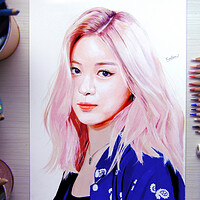 Artstation Colored Pencil Drawing Bts Jimin Jayugrim Freedraw