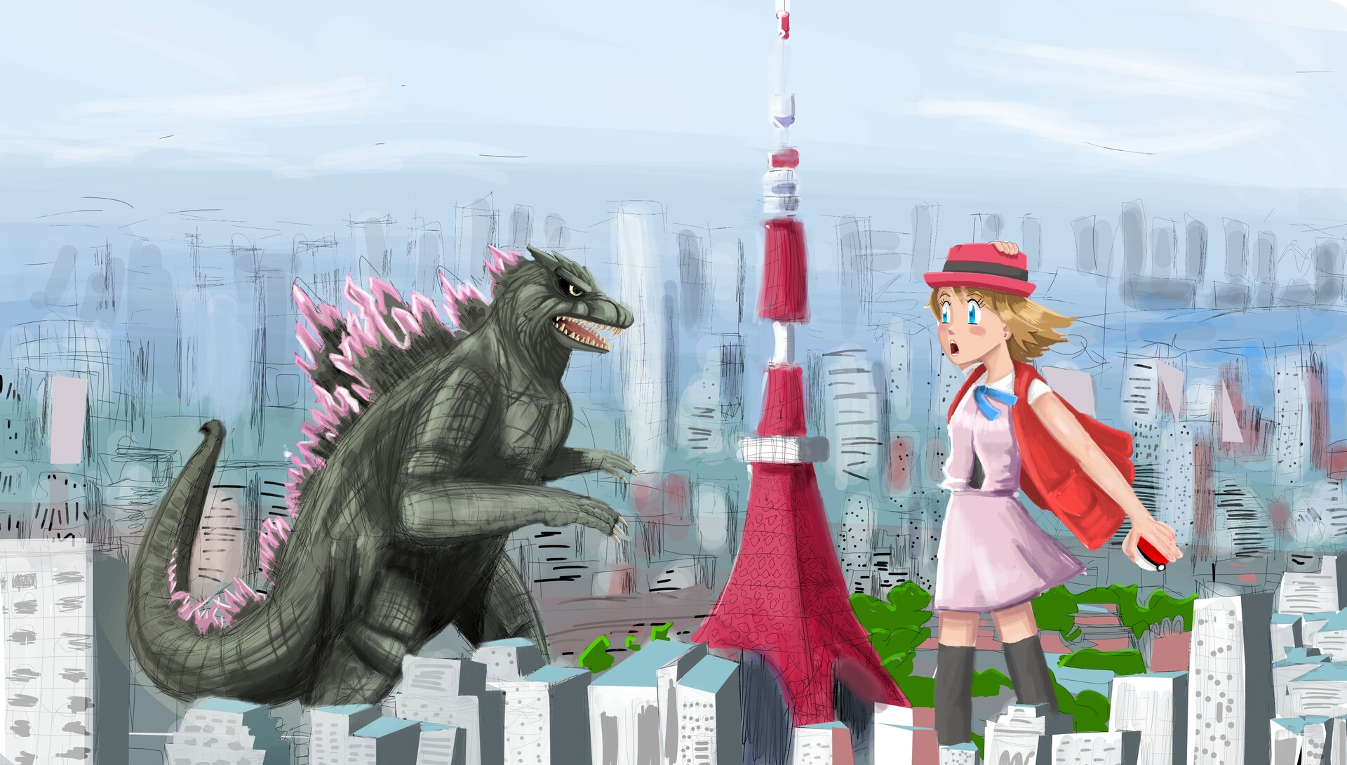 Artstation Pokemon And Godzilla Crossovers