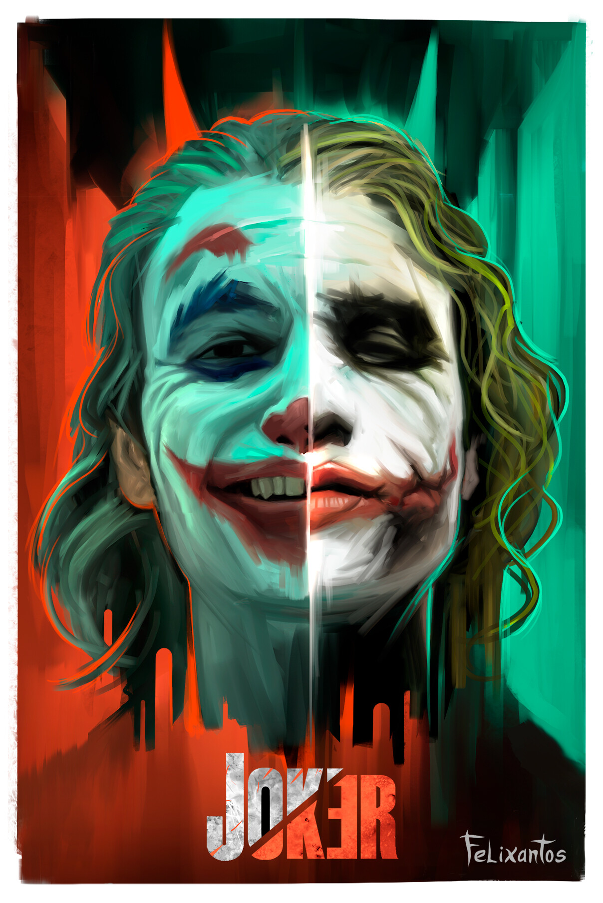 Felixantos The Joker Harley quinn + joker (margot robbie + jared leto, heath ledger, joaquin phoenix) | take me home. felixantos the joker