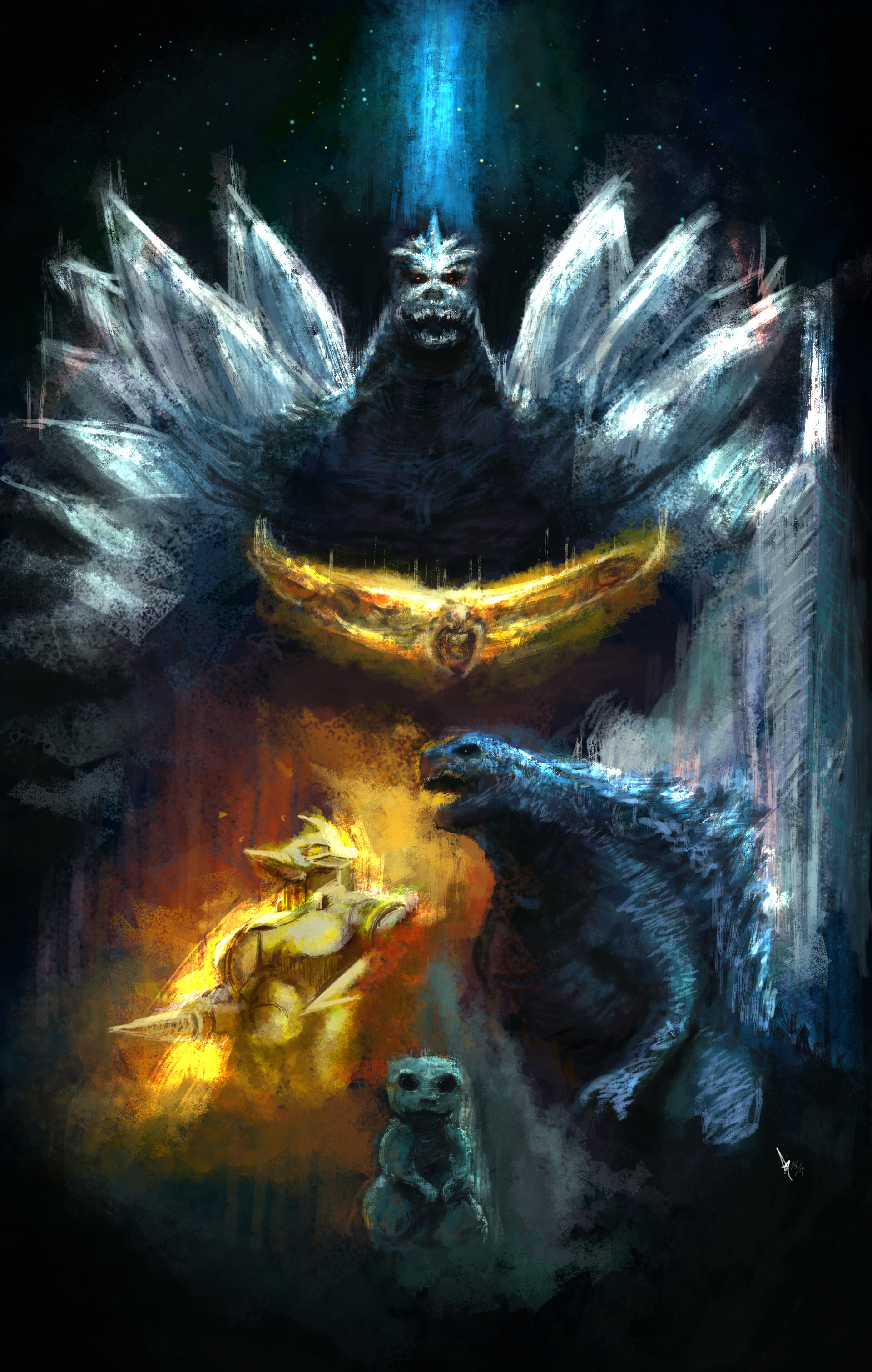 ArtStation - MonsterVerse: Godzilla vs. SpaceGodzilla, Danny Gonzalez