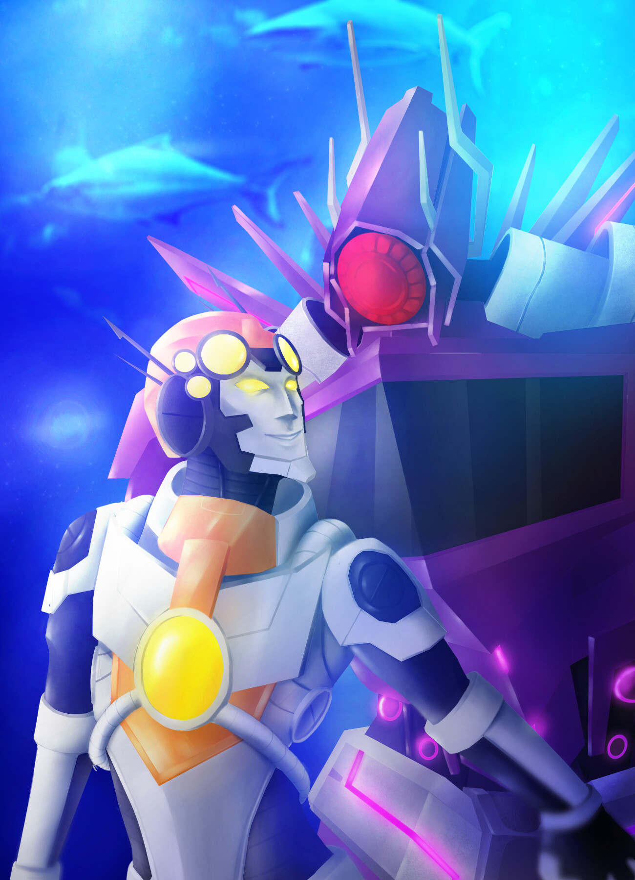 Artstation Shockwave And Trepan Transformers Prime Fan Illustration Alex Brown