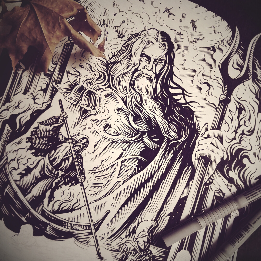 Original ink drawing