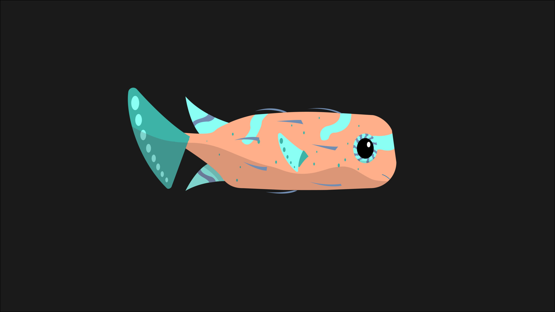 ArtStation - Little Puffer Fish | Illustrator/After Effects Animation