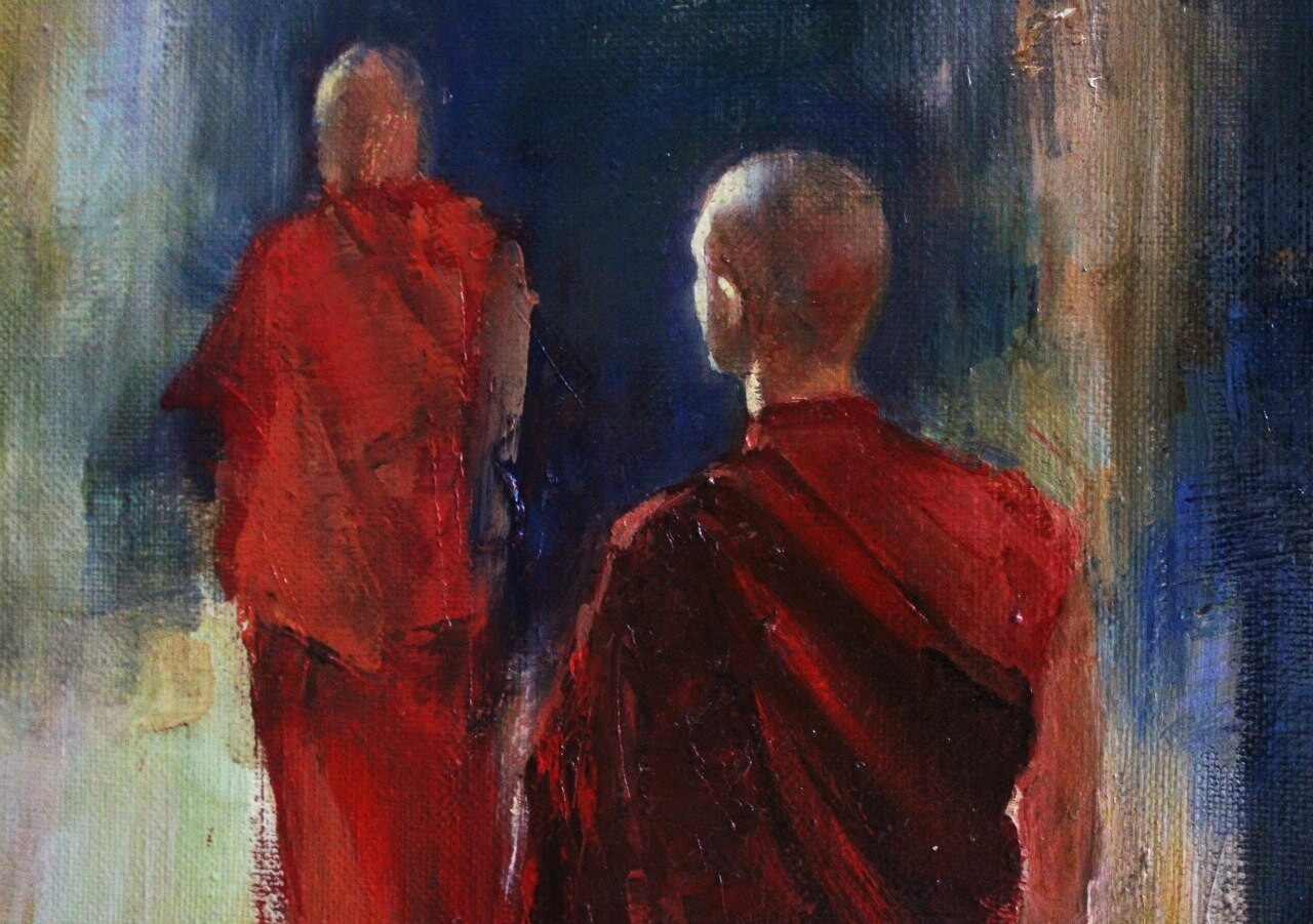 ArtStation - some monks and the light