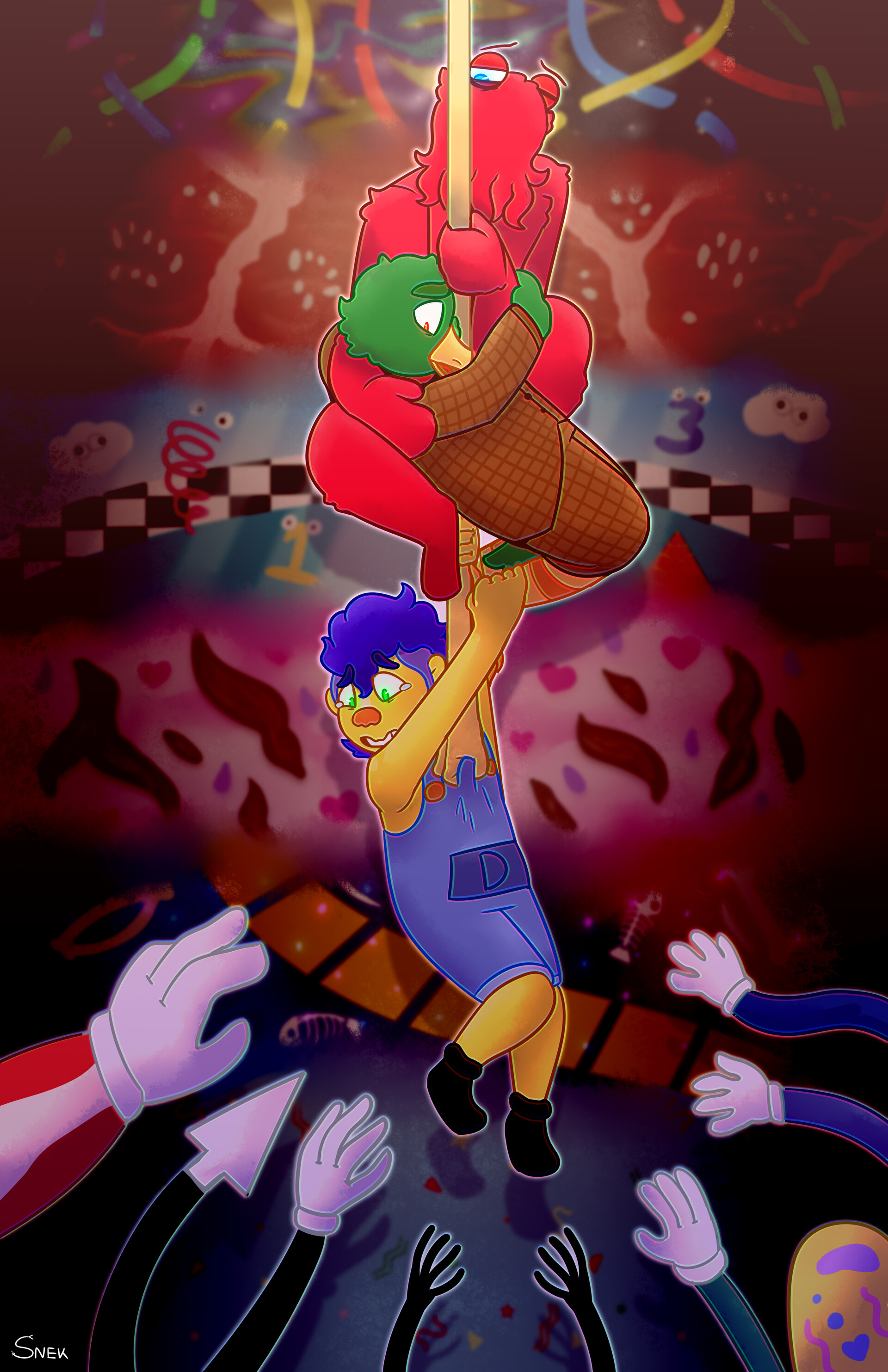 Dhmis Fanart Artstation Dhmis Fanart 2 Anniversary Spooky Snek artstation dhmis fanart 2