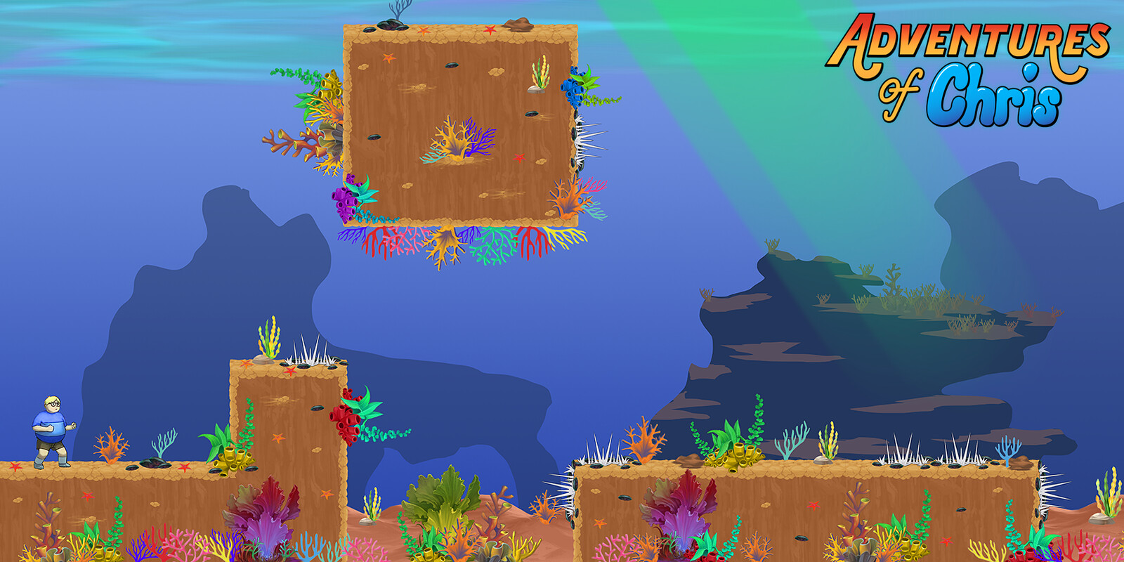 Underwater BG mockup with exported assets.