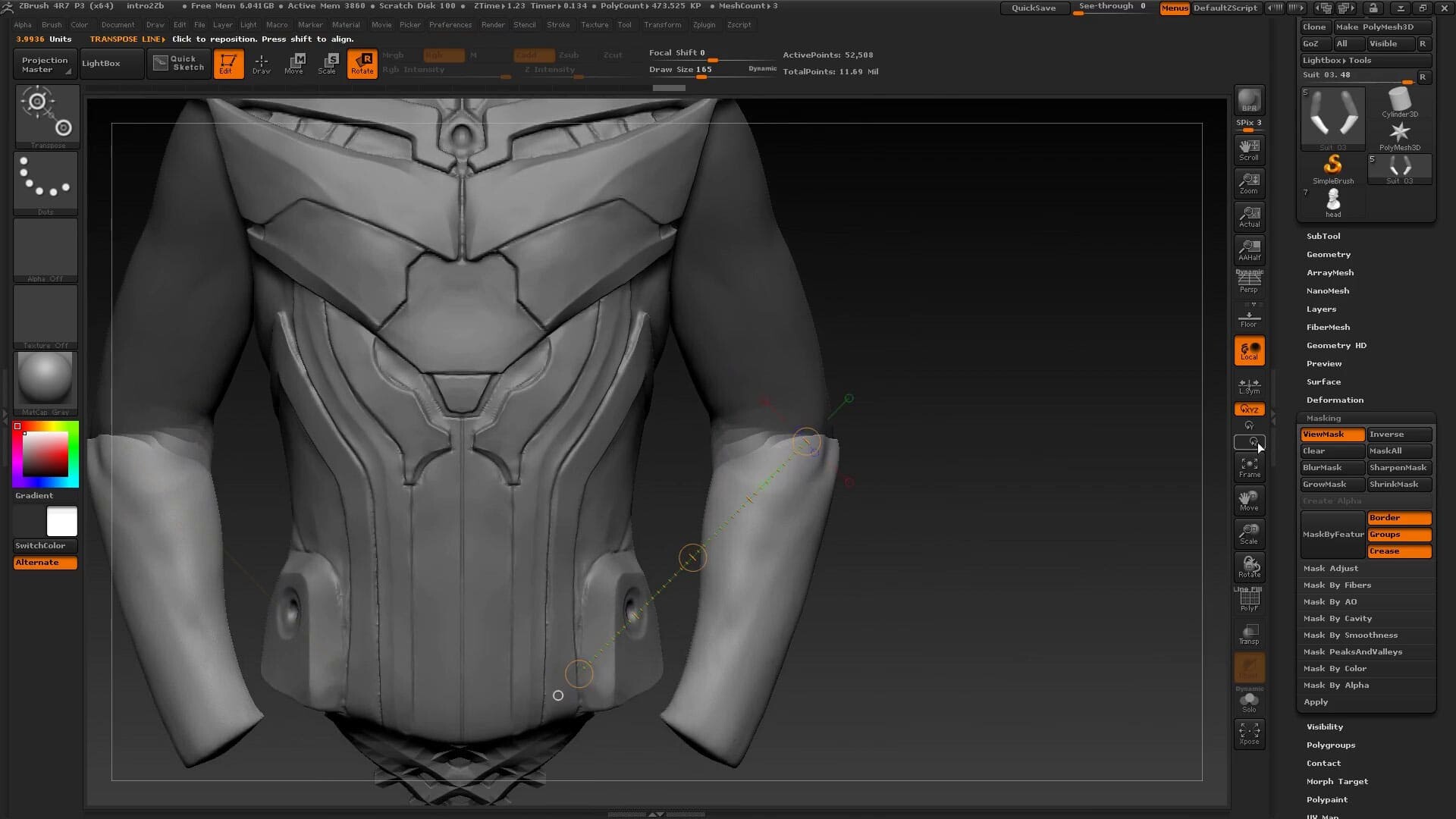 Zbrush как создать новый проект