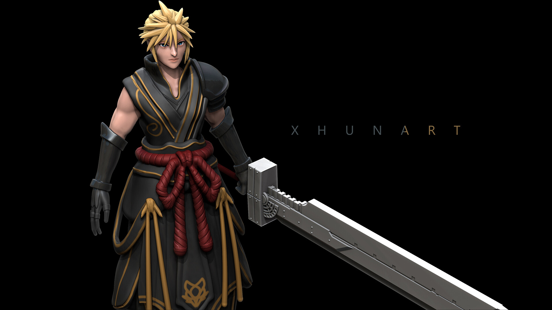 Artstation Final Fantasy Vii Cloud Fanart Design Xhuna Art