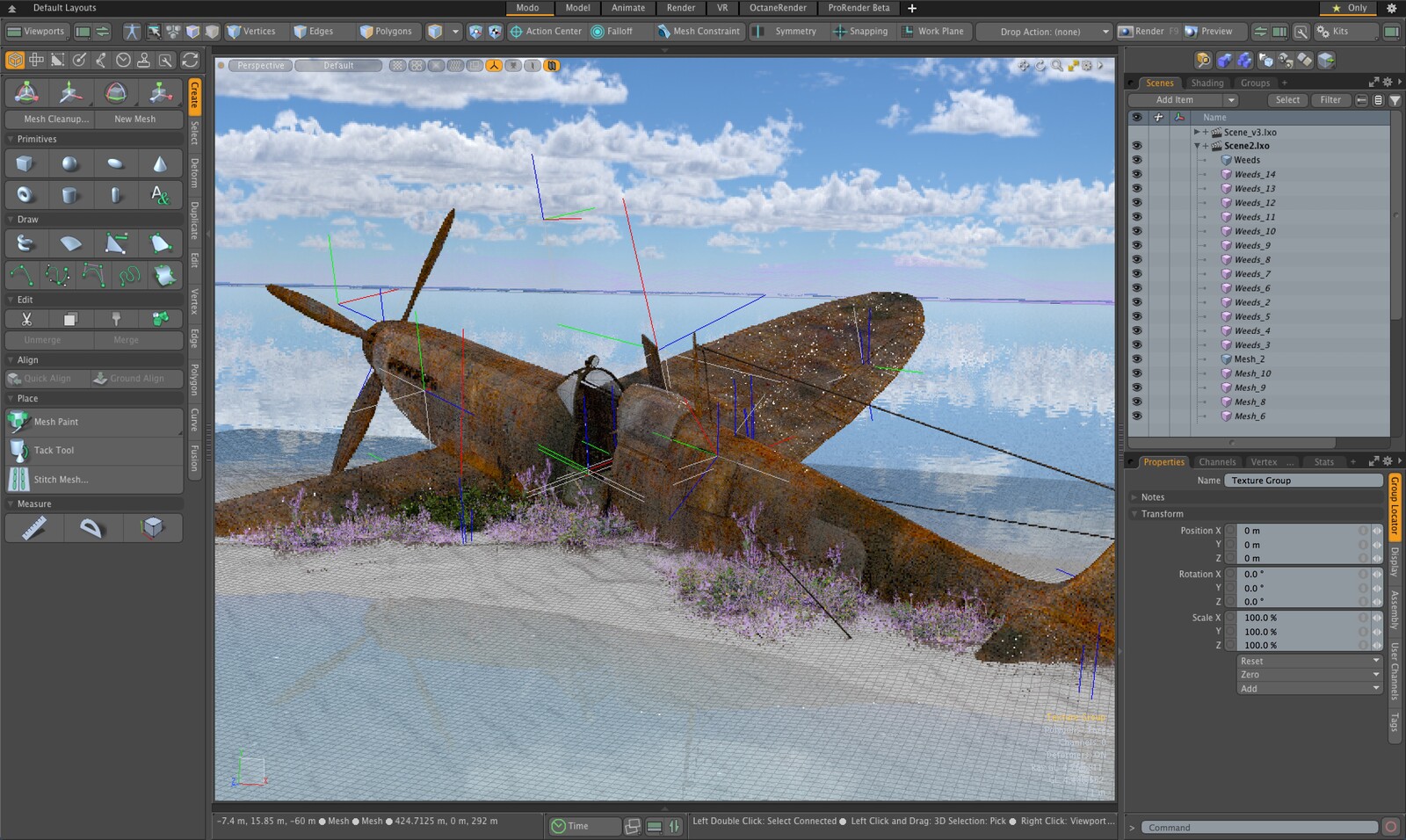 Modo work shot.