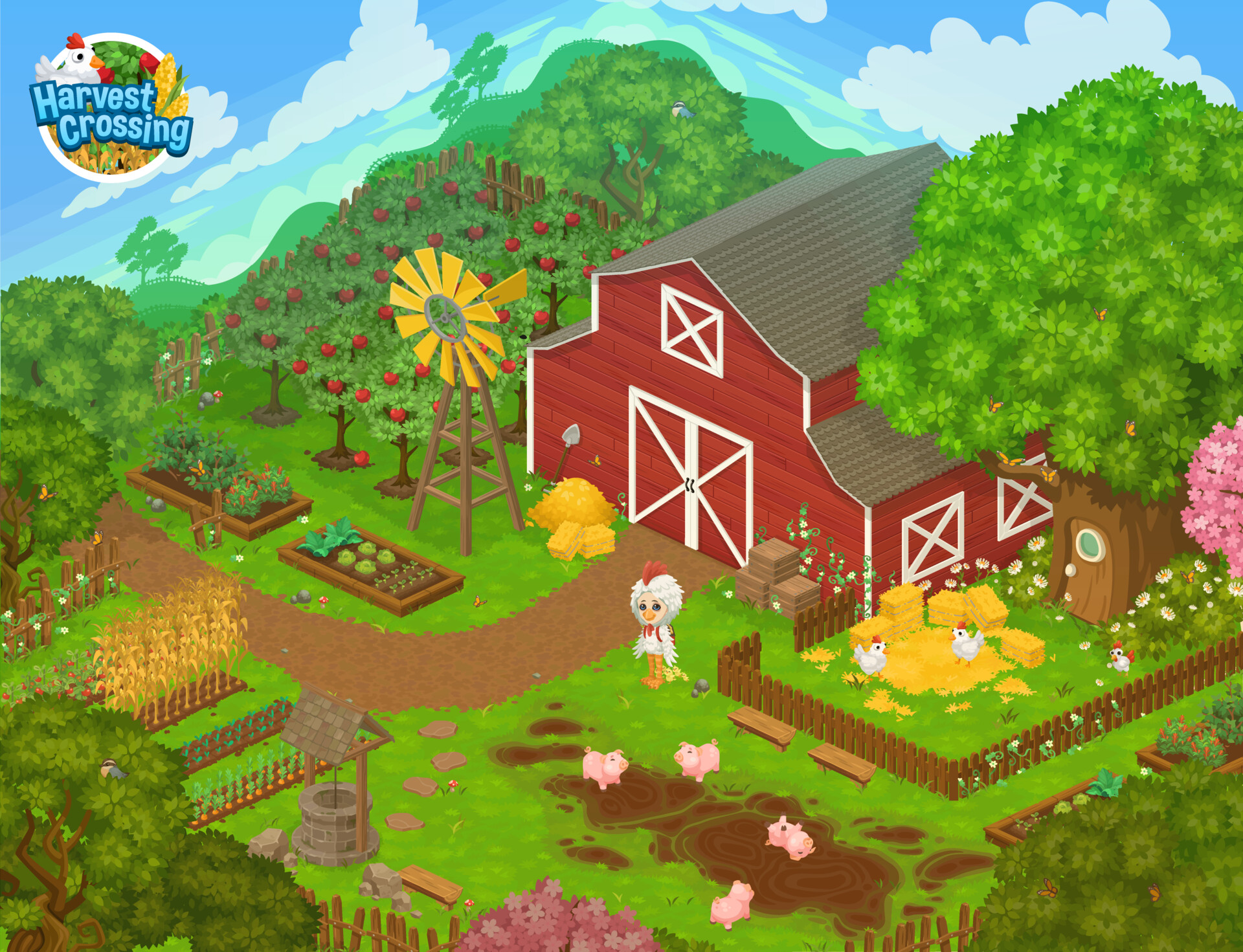 ArtStation Farm Isometric Game Art