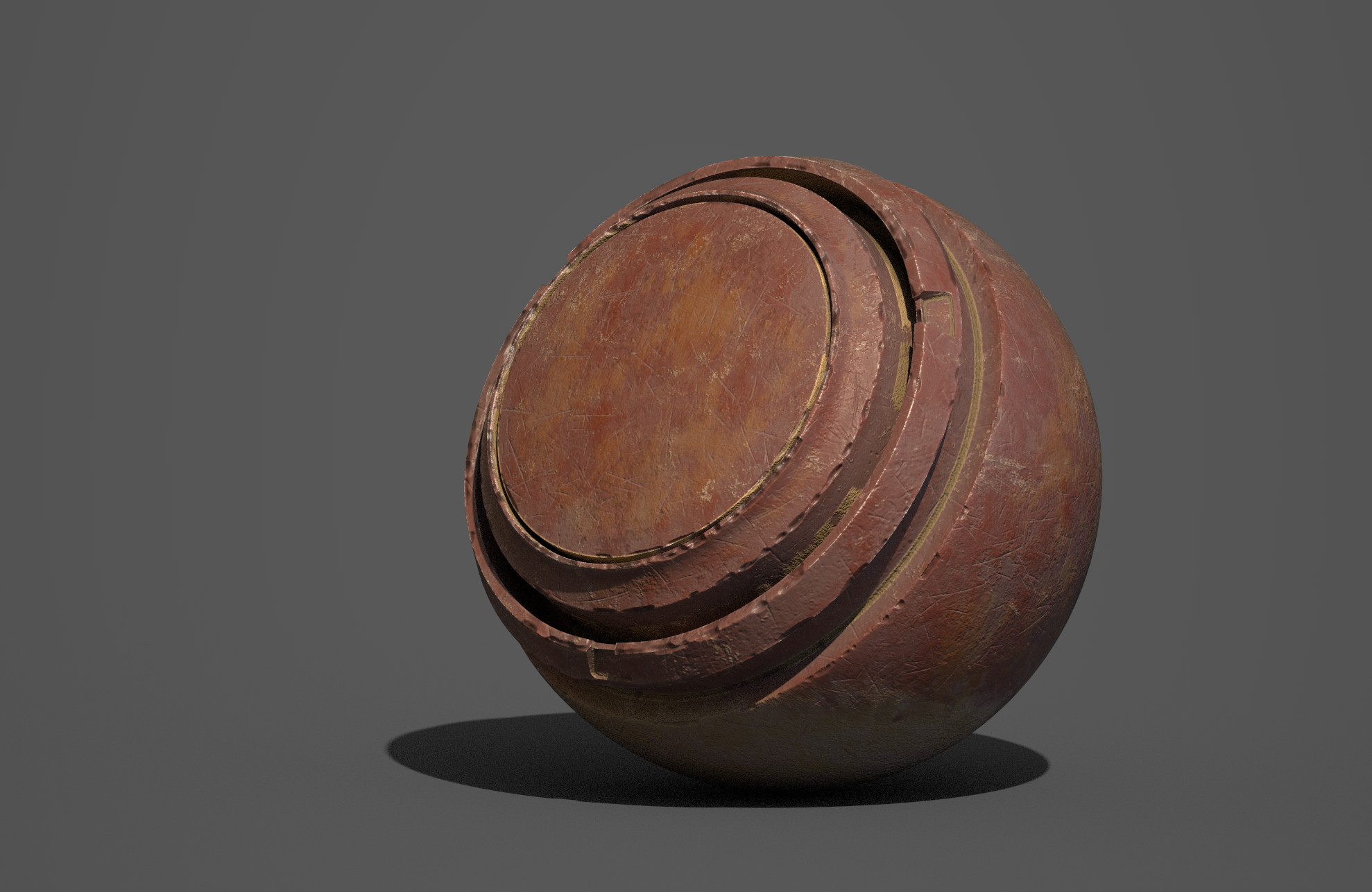 The Custom created material Assigned to the PreviewSphere