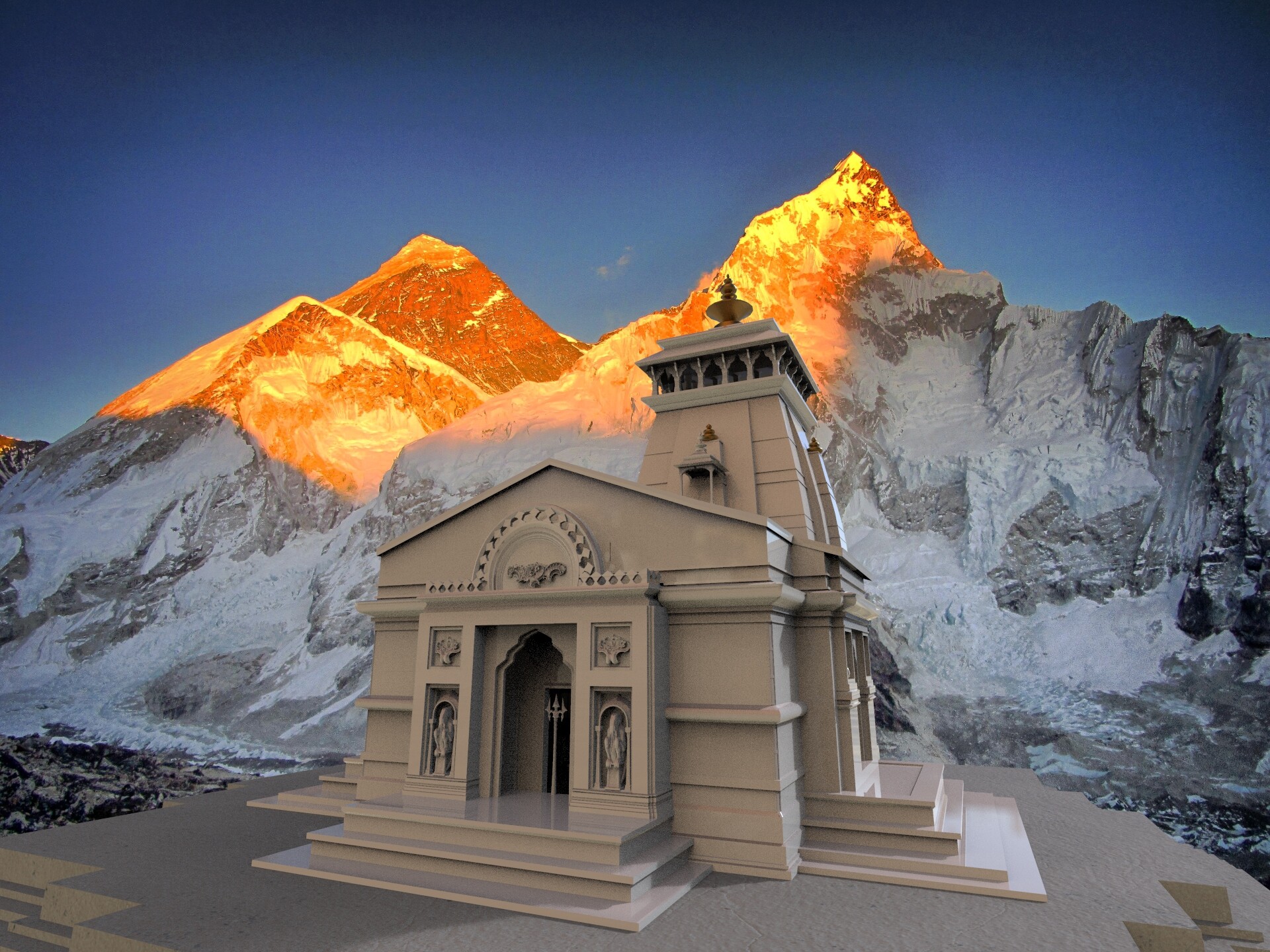 Artstation Kedarnath Temple Genesis Z Download free widescreen desktop backgrounds in high quality resolution 1080p. artstation kedarnath temple genesis z