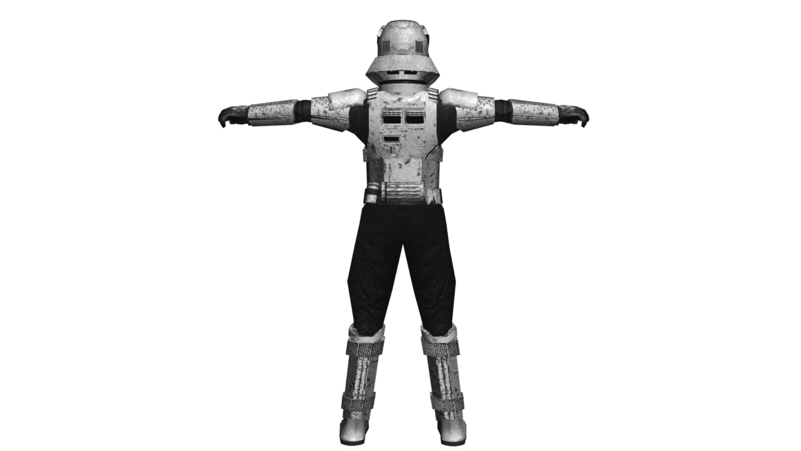 Imperial Tank Driver (Jedha) back view (approx 4.5k tris)