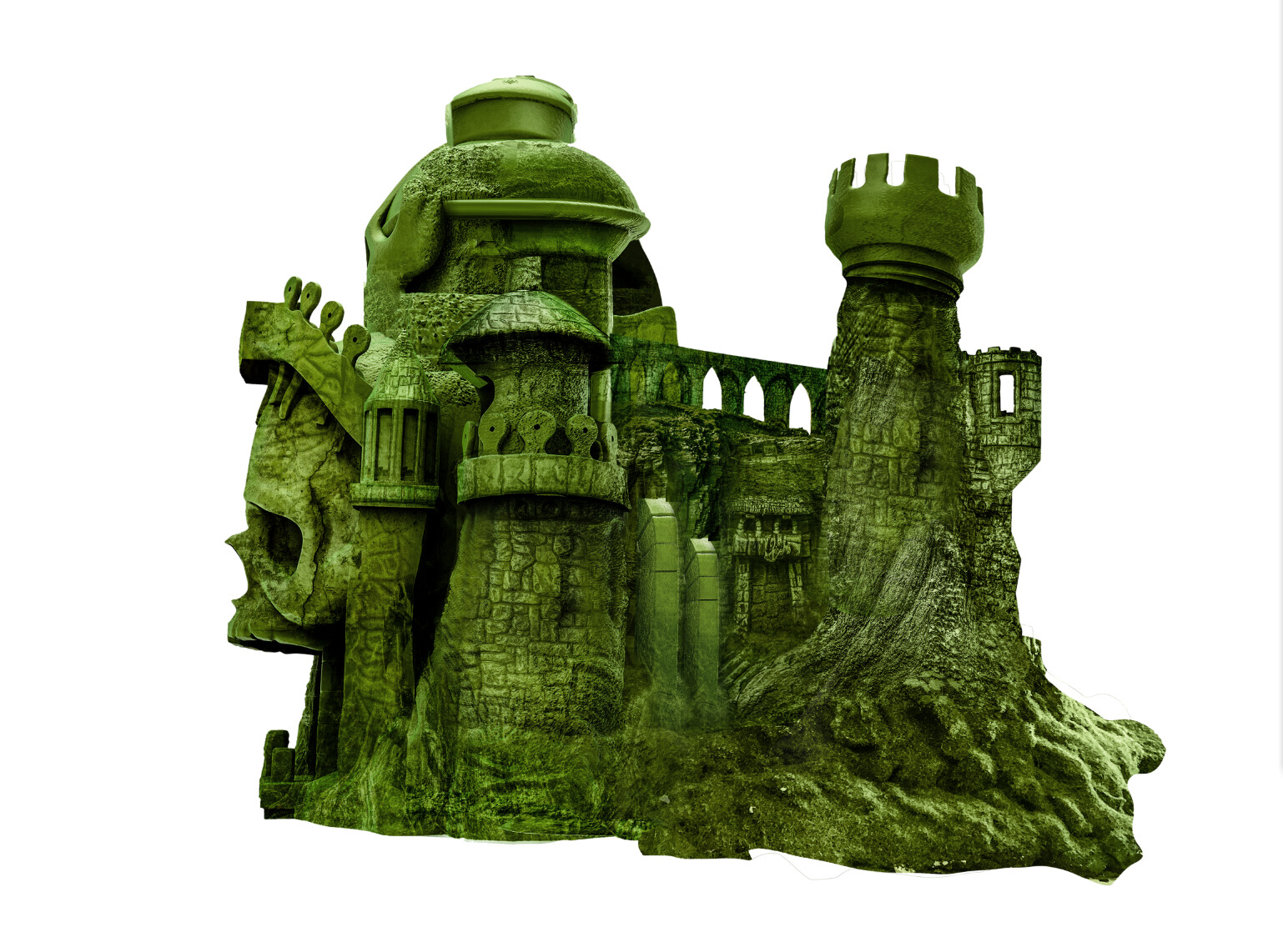 Castle Grayskull side view based on 14th century local castle