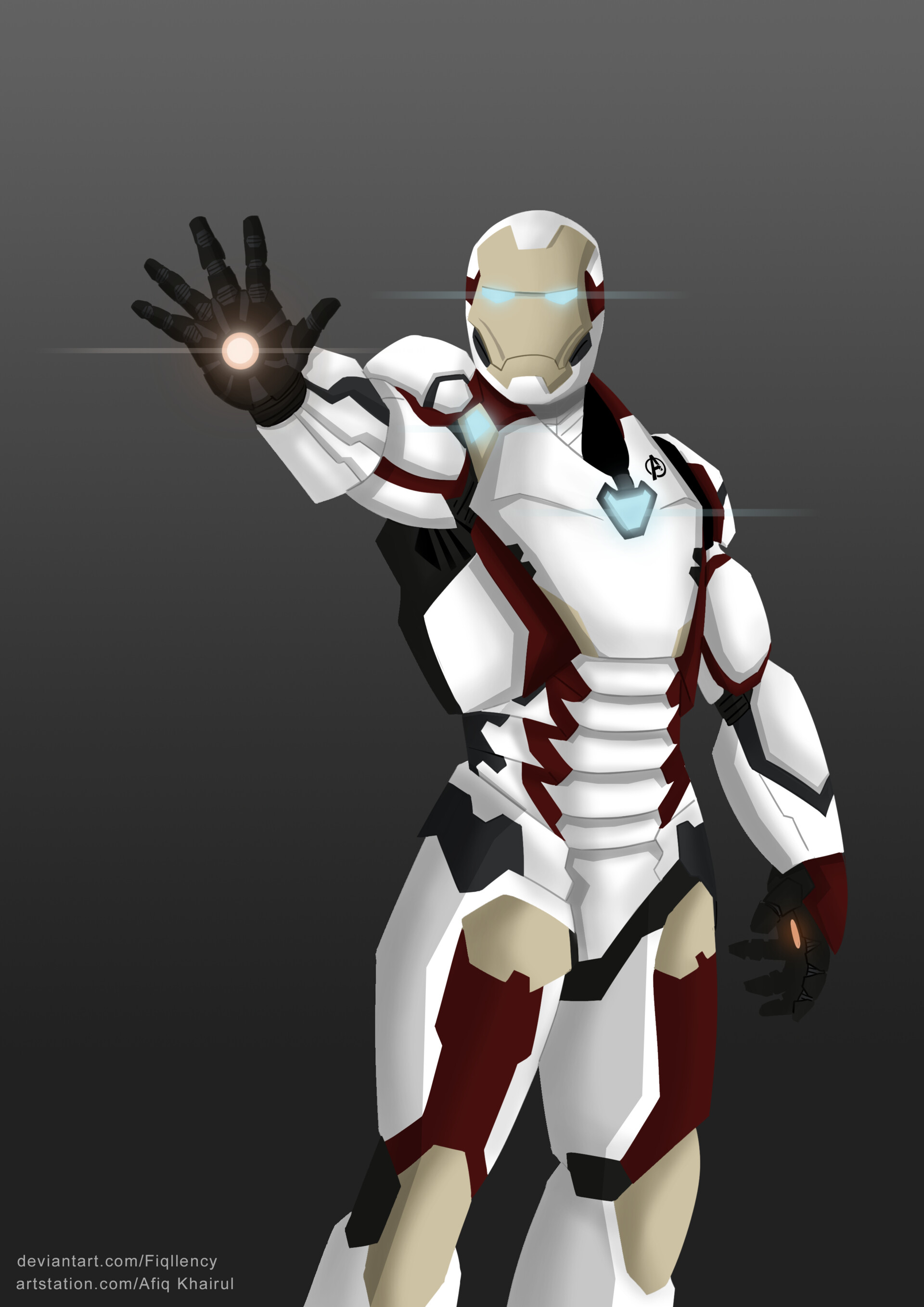 Artstation Iron Man Quantum Realm Armor Afiq Khairul