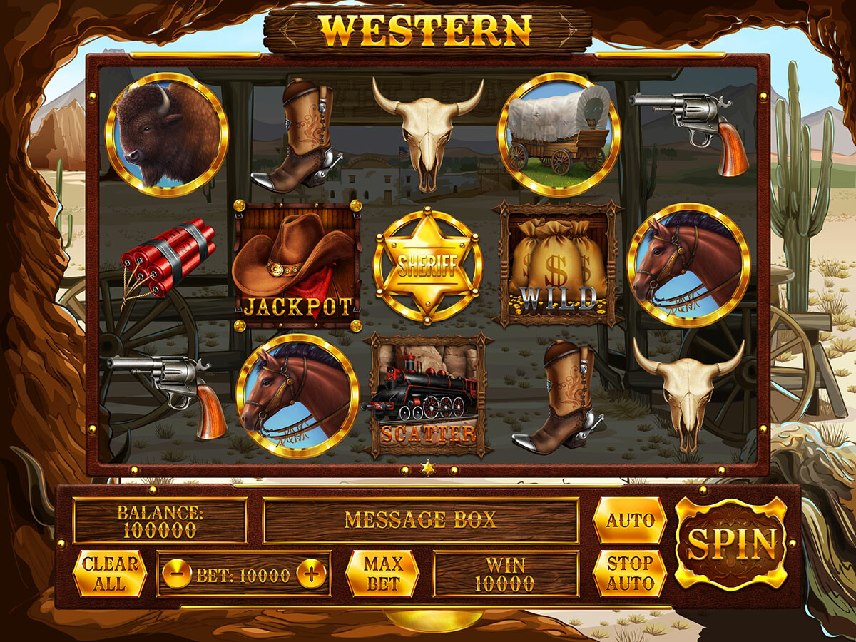 ArtStation - Online slot machine for SALE - Western