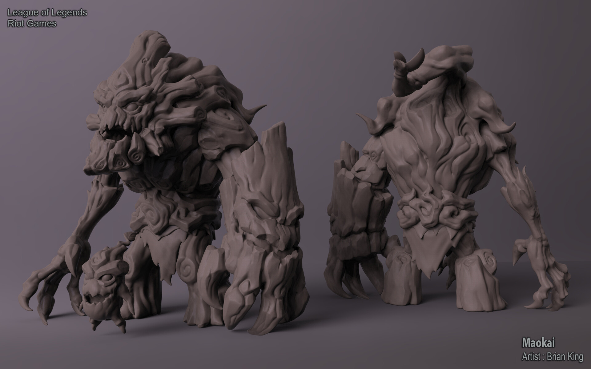 Artstation League Of Legends Maokai Brian King