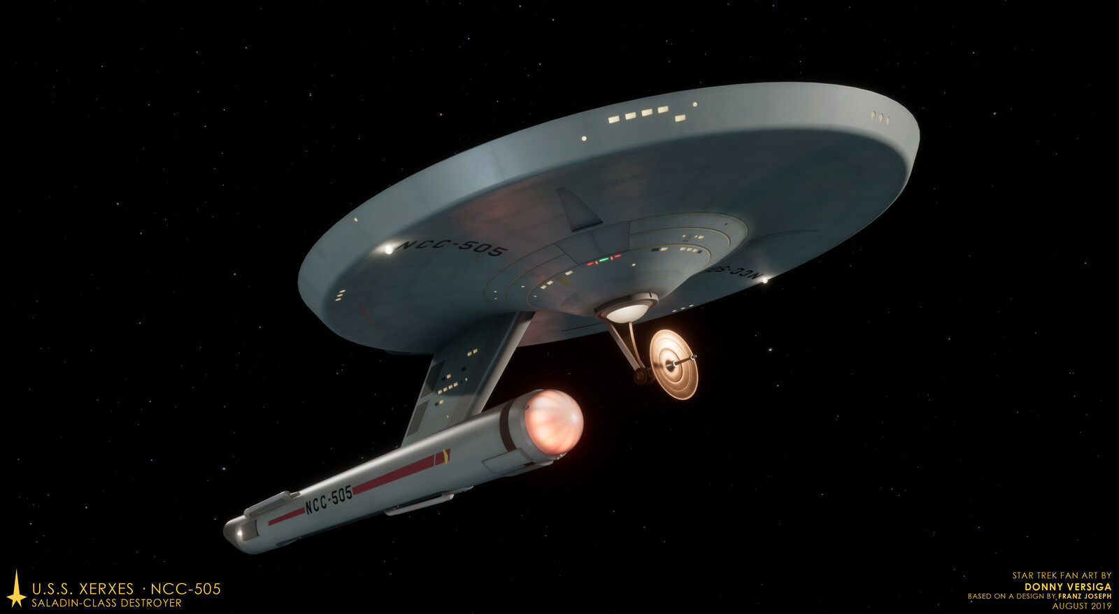 Donny Versiga - U.S.S. Xerxes NCC-505 - Saladin-Class Destroyer