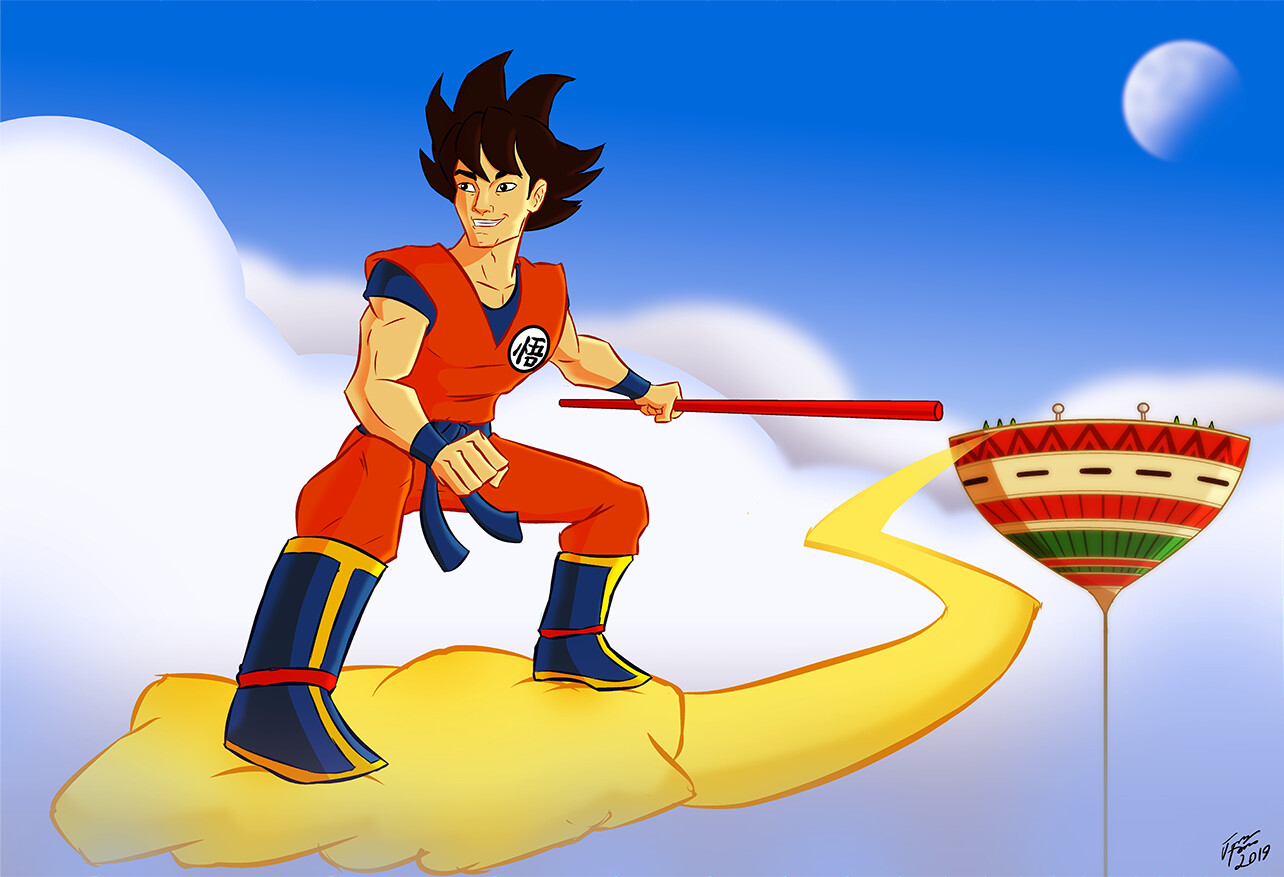 Being a huge fan Dragon Ball Z, I drew up this piece showing Goku and his F...